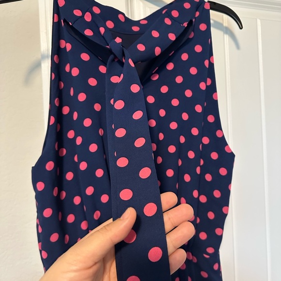 Sam Edelman Women’s Tiered Blue/Pink Halter Midi Party‎ Cocktail Dress Size 10 - Picture 9 of 14